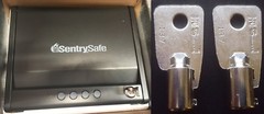 GC53 2 NEW KEYS Sentry Pistol Safe Code:GC 53 Handgun Key Models QAP1E & QAP1BE
