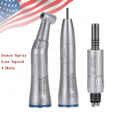 Dental Slow Low Speed Straight Handpiece Air Motor 4Holes E-type NSK STYLE WY4