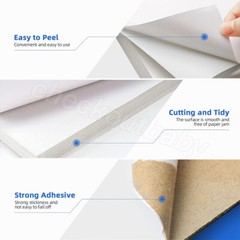 Premium Shipping Labels 8.5×5.5 Half Sheet Round Corner Blank Self Adhesive US