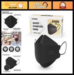 50 Pack KN95 Face Masks, Breathable & Comfortable Disposable Masks, Black