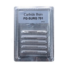 Dental Surgical Burs 25mm Carbide Bur FG SURG Taper Fissure FG 701 High Speed