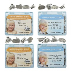 Dental Orthodontic Buccal Tubes 1st 2nd Molar Brackets Roth MBT 022 Bonding Tube