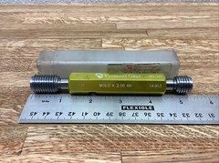 VERMONT GAGE M16.0 X 2.00 6H THREAD PLUG GAGE~GO 14.701 NOGO 14.913(GB34)