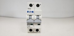EATON WMZS2D10 (FAZ-D10-2) CIRCUIT BREAKER, 2P 10A 277/480VAC 10kA TYPE D, NIB