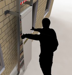 Vari-Safe LADDER LOCKOUT Anti Climb Ladder Security Door for Fixed Ladders