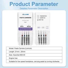 Dental Endo Rotary Paste Carriers Spiral Filler Lentulo Engine Filling Tools Set