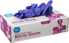 1000 MedPride Powder-Free Nitrile Exam Gloves Large Case of 10 x 100