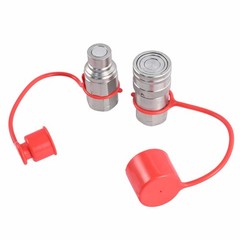 1/2″ NPT Flat Face Hydraulic Quick Connect Coupler Set for Bobcat Skid Steer