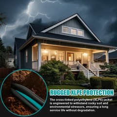 125Ft 2-2-2-4 Aluminum Mobile Home Feeder Cable – UL Listed 600V 100A Direct …