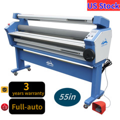 Qomolangma 63in Full-auto Wide Format Cold Laminator with Heat Assisted US Stock
