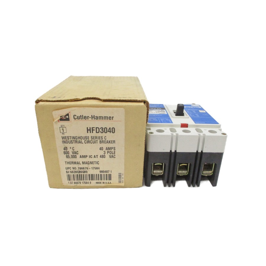 CUTLER HAMMER HFD3040 6639C86G89 SER. C 600VAC 40A NSMP
