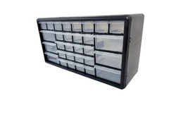 Homak 30 Drawer Parts Organizer Cabinet | Small Parts Storage | Garage Workshop