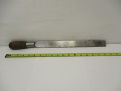 Hand Scraper with ” Scraped ” Finish Way Scraper 18″ Long w/ Handle Blunt End VG