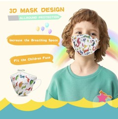 100/20 Pcs White KN95 Protective 5 Layer Kids Face Mask BFE 95% Disposable Masks