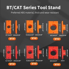 10 items Tool Rack Storage Rack HSK63/100 CAT50 CAT40 BT50 BT40/C3/C6