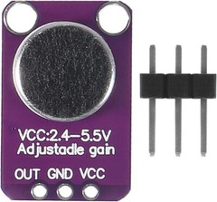 3 Pieces Electret Microphone Amplifier Module MAX4466 Adjustable Gain Blue…
