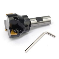 Indexable End Mill 3/4”Shank,2”Cutting Diameter,3-3/4Overall Length,90 Degree,