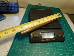 47R Brass Drift Soft blow 9 1/4″ long x 1/2″ punch Bar Stock Unmarked 14oz