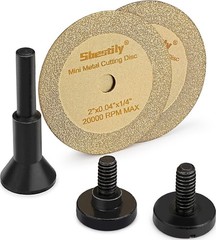2 Inch Diamond Cutting Wheel Set for Metal & PVC | Includes Mandrel