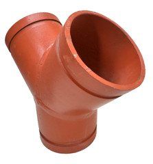 WYE – 4″ IPS Grooved End True Wye Pipe Fitting (Fits 4.50 O.D. Pipe Size)