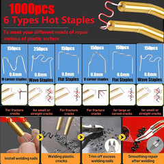 Upgraded 220W Plastic Welder, 2 in 1 Plastic Welding Kit Plastic Repair Welder K