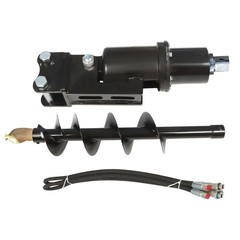 Mini Excavator Attachment 200mm Hydraulic Auger Drill For 1T-1.5Ton Mini Digger