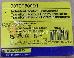 New Square D 9070T500D1 Industrial Control Transformer single-phase – FREE SHIP