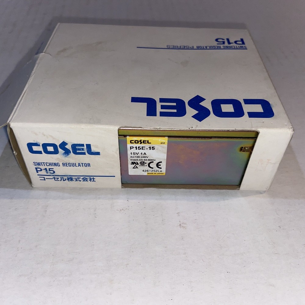 Cosel P15E -15 power supply 15V 1 A AC100-240V max 0.4A 50-60 Hz Japan New