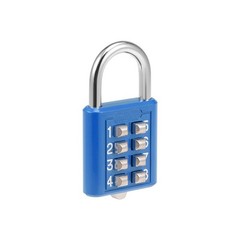 uxcell® 8-Digit Combination Padlock Push Button Lock for 8-Digit,2Pcs, Blue