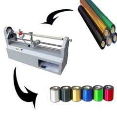 Electric Hot Foil Paper Cutter Hot Stamping Rolls Slitter Cutter Core Dia. 0.98″