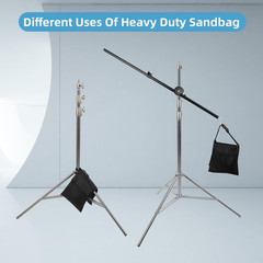 2 Packs Sandbags, Heavy Duty Sand Bags with 4 PE Bags, Sand Bags with Buckle Str