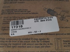 BANNER ENGINEERING IF24S GLASS FIBER OPTIC CABLE (17318) NIB