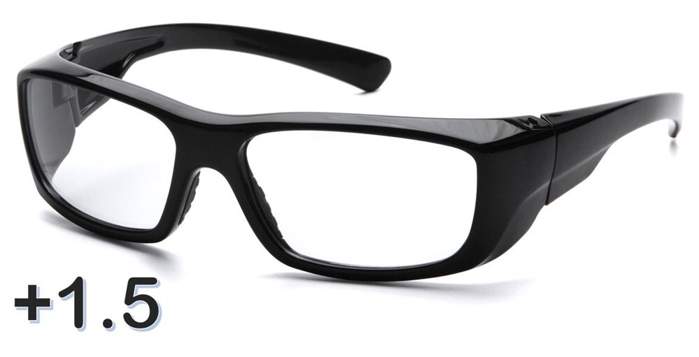 Pyramex Emerge Full Clear Lens 1.5 Magnification Safety Glasses
