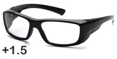 Pyramex Emerge Full Clear Lens 1.5 Magnification Safety Glasses