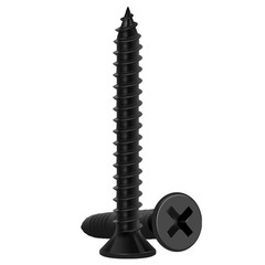 Wood Screws 1-1/4 Inch, 115 PCS Premium Flat Head Phillips Black Wood Screws,…