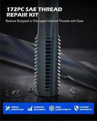 Orion Motor Tech 172pc Thread Repair Kit, SAE Helicoil Repair Kit with HSS Drill