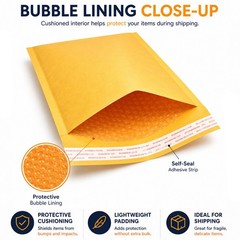 Kraft Bubble Mailer #3 8.5×14.5 Padded Paper Shipping Envelope 8.5″x14″ Qty 1000