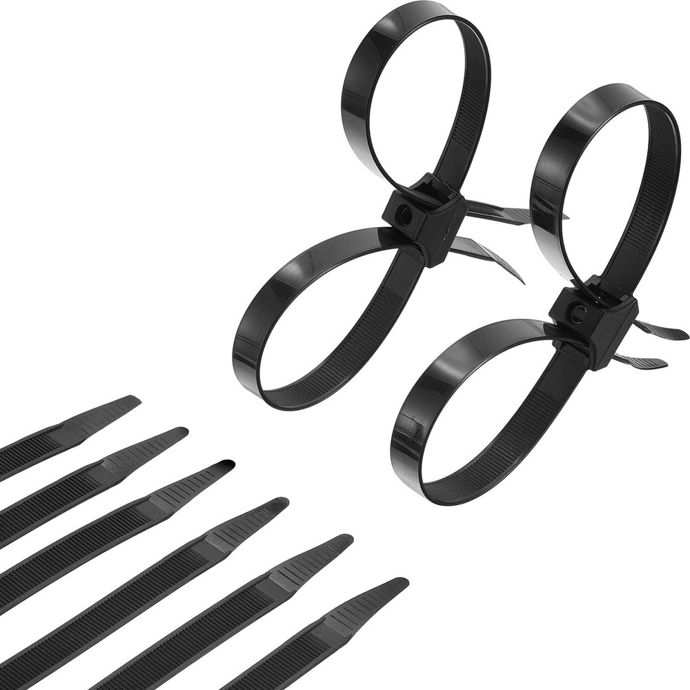 20 Pcs 10 X 0.5 Inch Zip Ties Double Sided Cable Ties Disposable Heavy Duty Zip