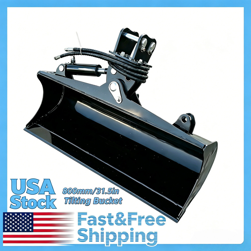 2026 new 800mm Hydraulic Tilting Bucket for Excavators USA Free Shipment Steel