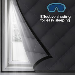 63″ x 39″ Thermal Window Cover，Oxford Fabric Window Cover for Winter, Window …