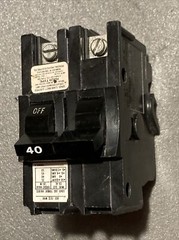 NA240 FPE Federal Pacific 40 Amp 2 Pole Stab-Lok Black Handle / White “40”