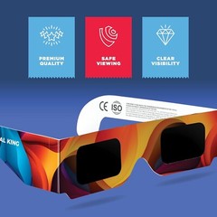 Solar Eclipse Glasses 20 pack – 2024 CE and ISO Certified Multicolor