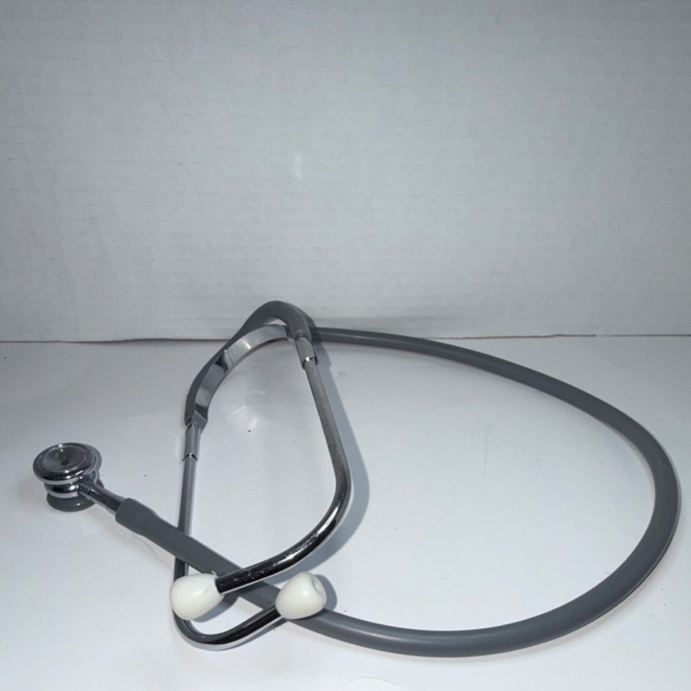 Gray Dual Head Acoustic Stethoscope for Family & Emergency Medicine