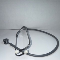 Gray Dual Head Acoustic Stethoscope for Family & Emergency Medicine