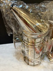 NEW Beekeeping Smoker & Horse Hair Brush Stainless Steel