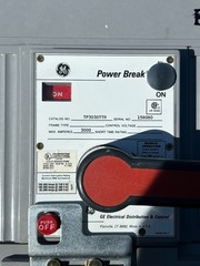 GE POWERBREAK TP3030TTR 158080 MAX AMPS 3000