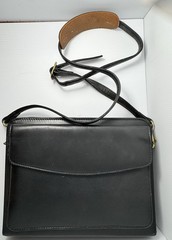 VTG Leather Franklin Covey Planner Crossbody Strap Classic Zip Free Shipping
