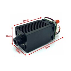 Green 520nm 1W 1000mW Laser Diode Head Module Dot Spot Focus Adjustable with TTL