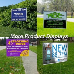 Custom Yard Signs | 2-Sided, Available in 12″ X 9″, 18″x12″, 24″x18″, 36″x24″