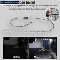 JUUPINE 24V Lamp Strip High Brightness LED Lights Kit for Bambu White
